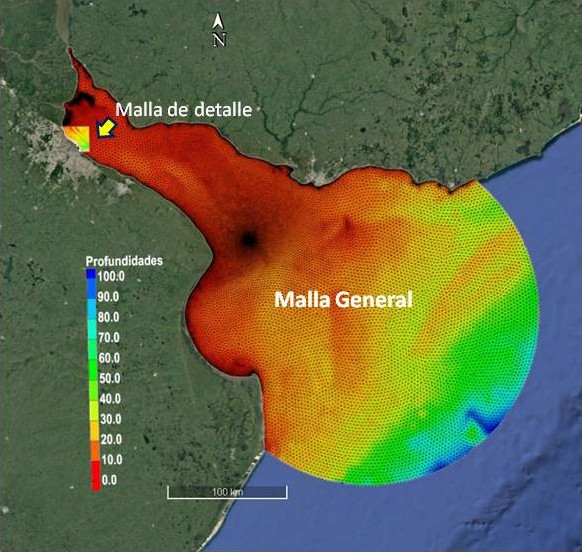 Wave climate model extent.