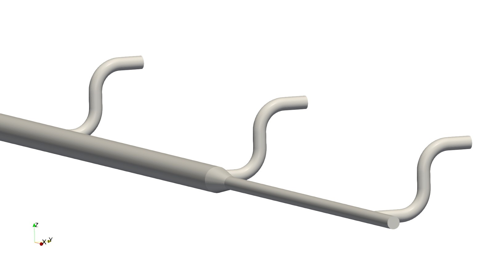 Geometry of alternative with Lateral Takeoff